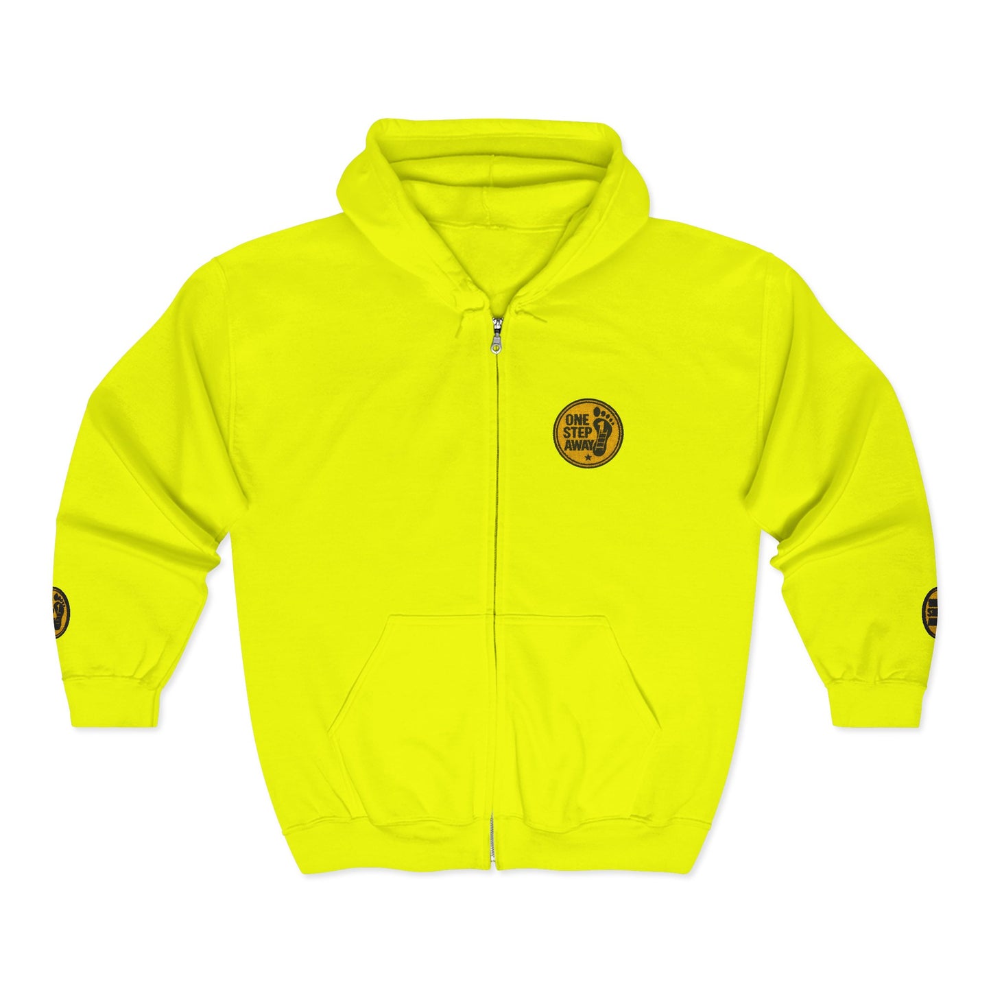 One Step Away – Classic Zip-Up Hoodie