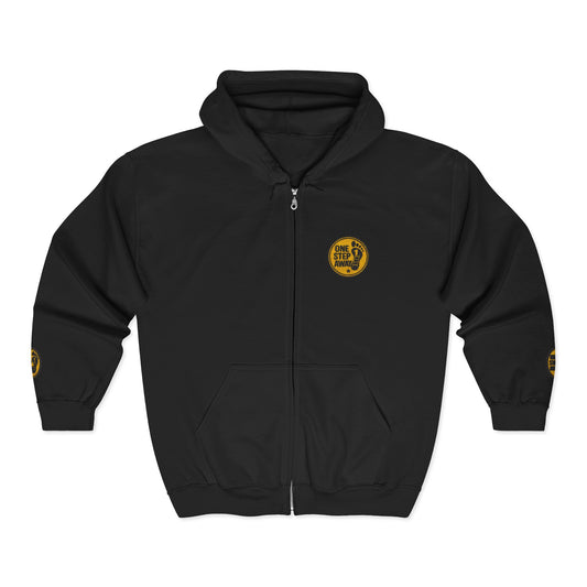 One Step Away – Classic Zip-Up Hoodie