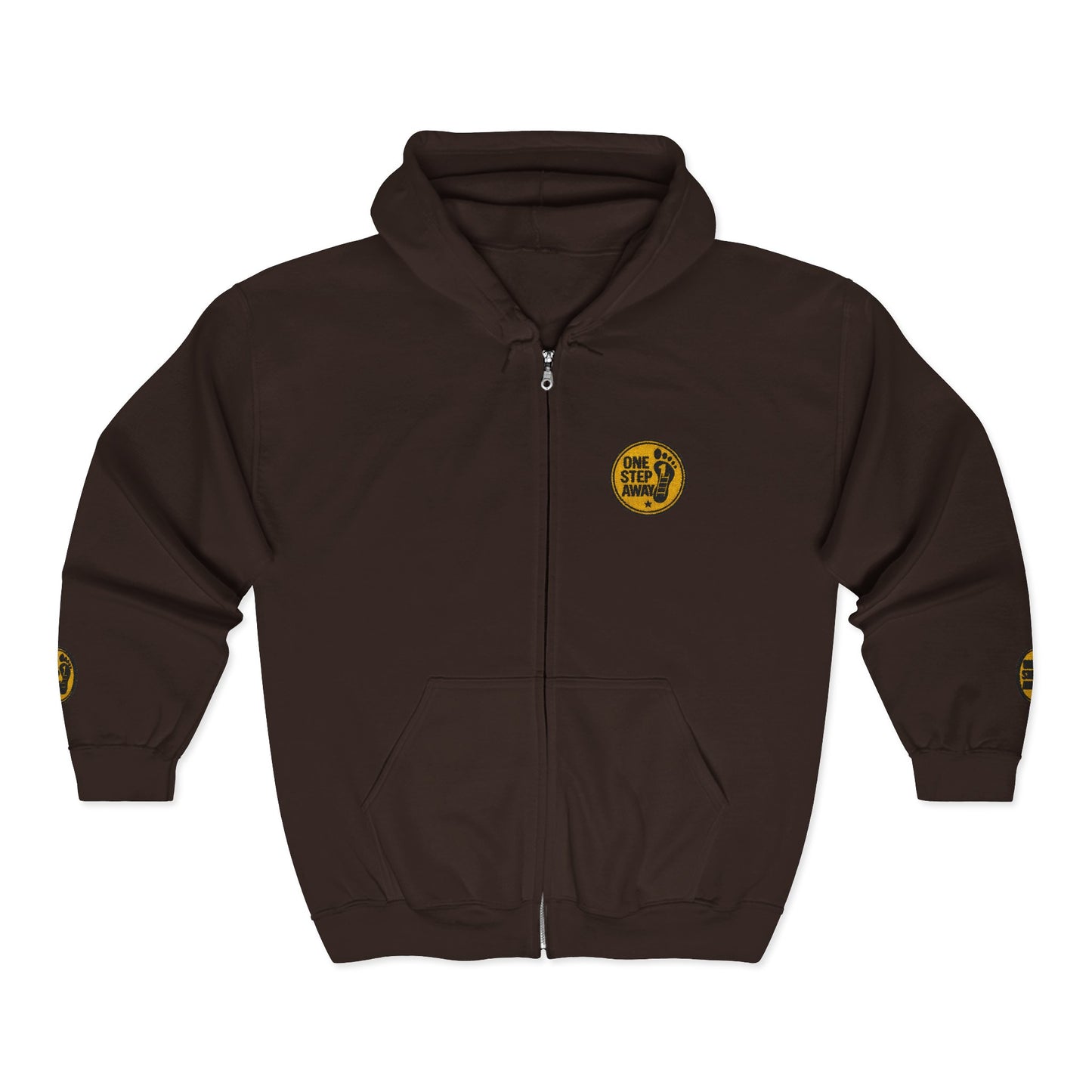 One Step Away – Classic Zip-Up Hoodie