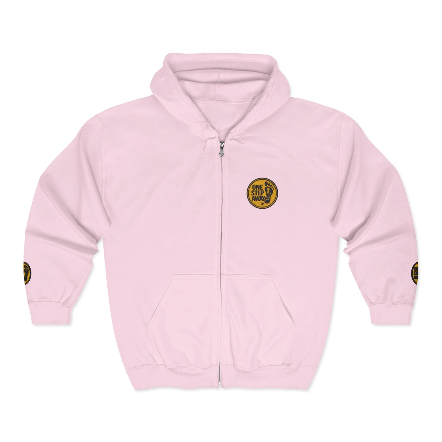 One Step Away – Classic Zip-Up Hoodie
