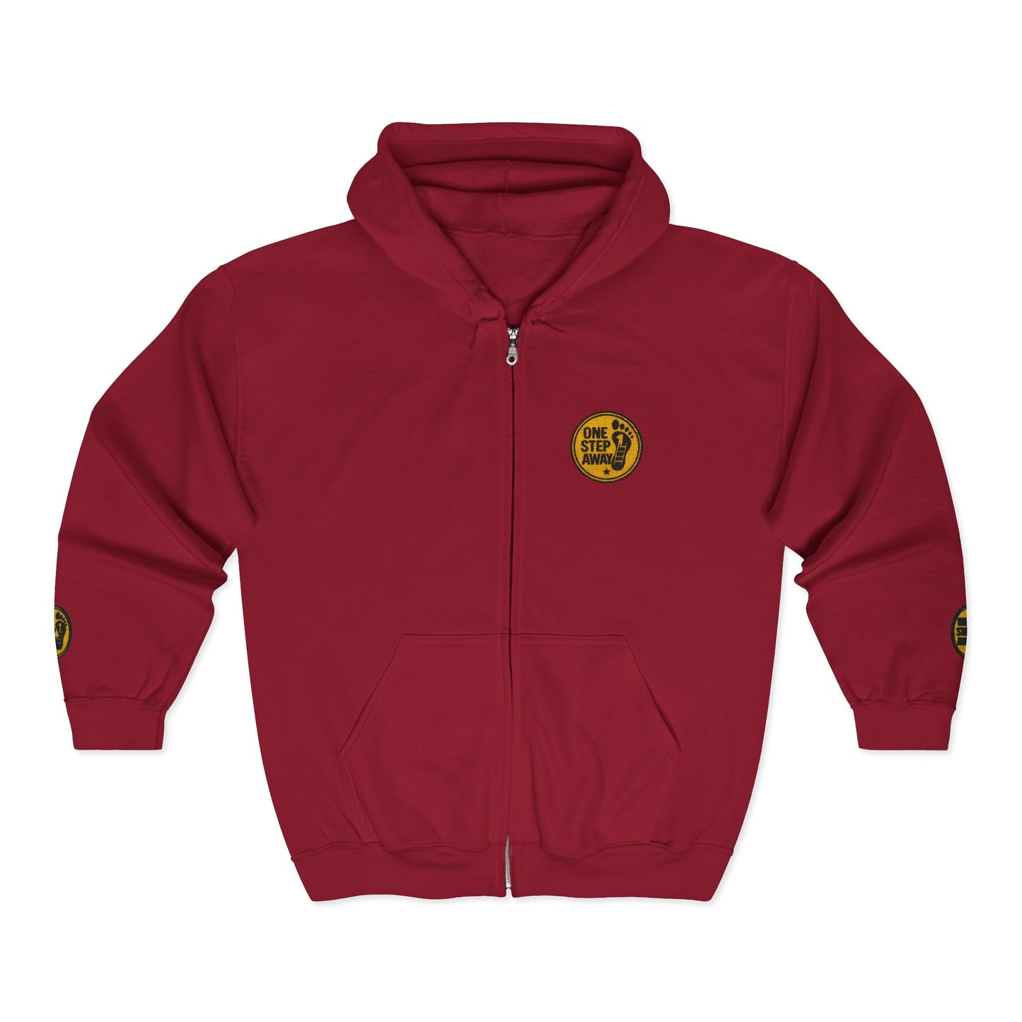 One Step Away – Classic Zip-Up Hoodie