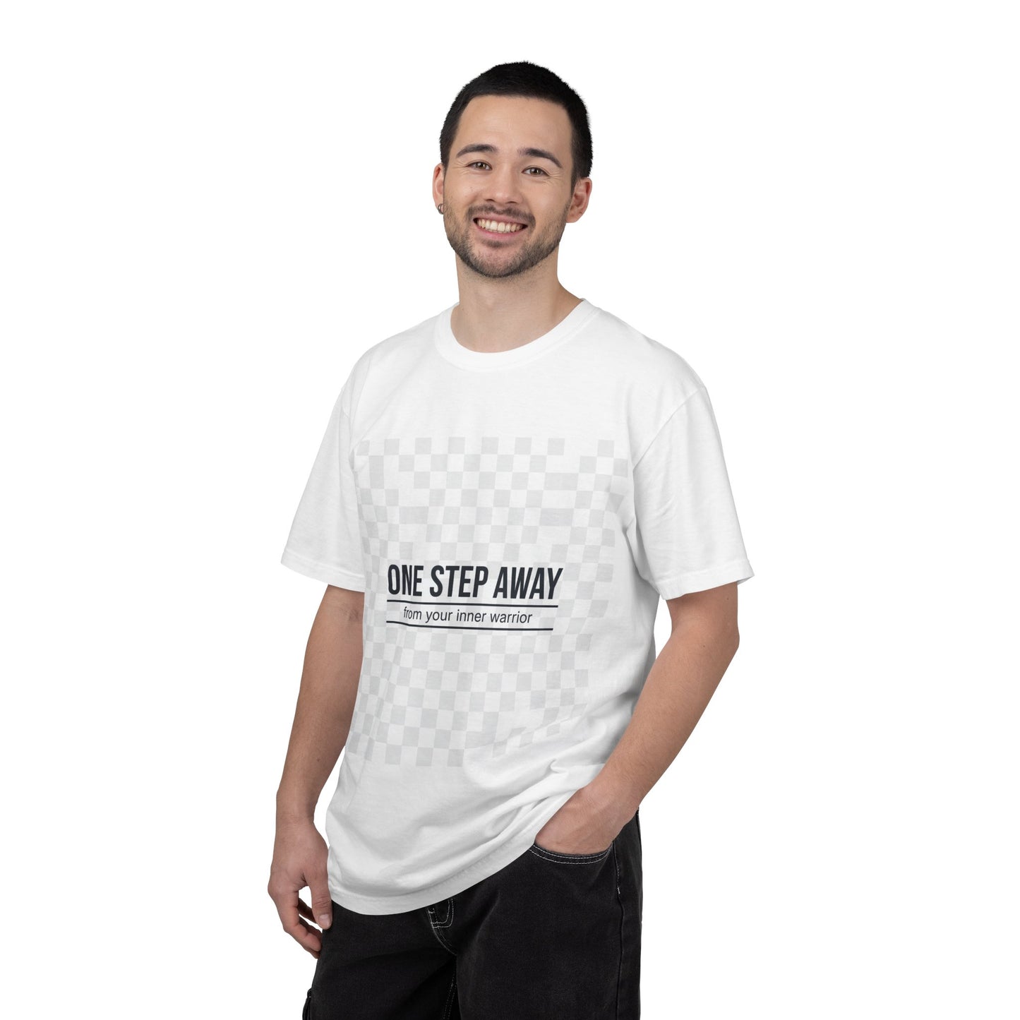 One Step Away Reminder Tee — Built for Quiet Strength
