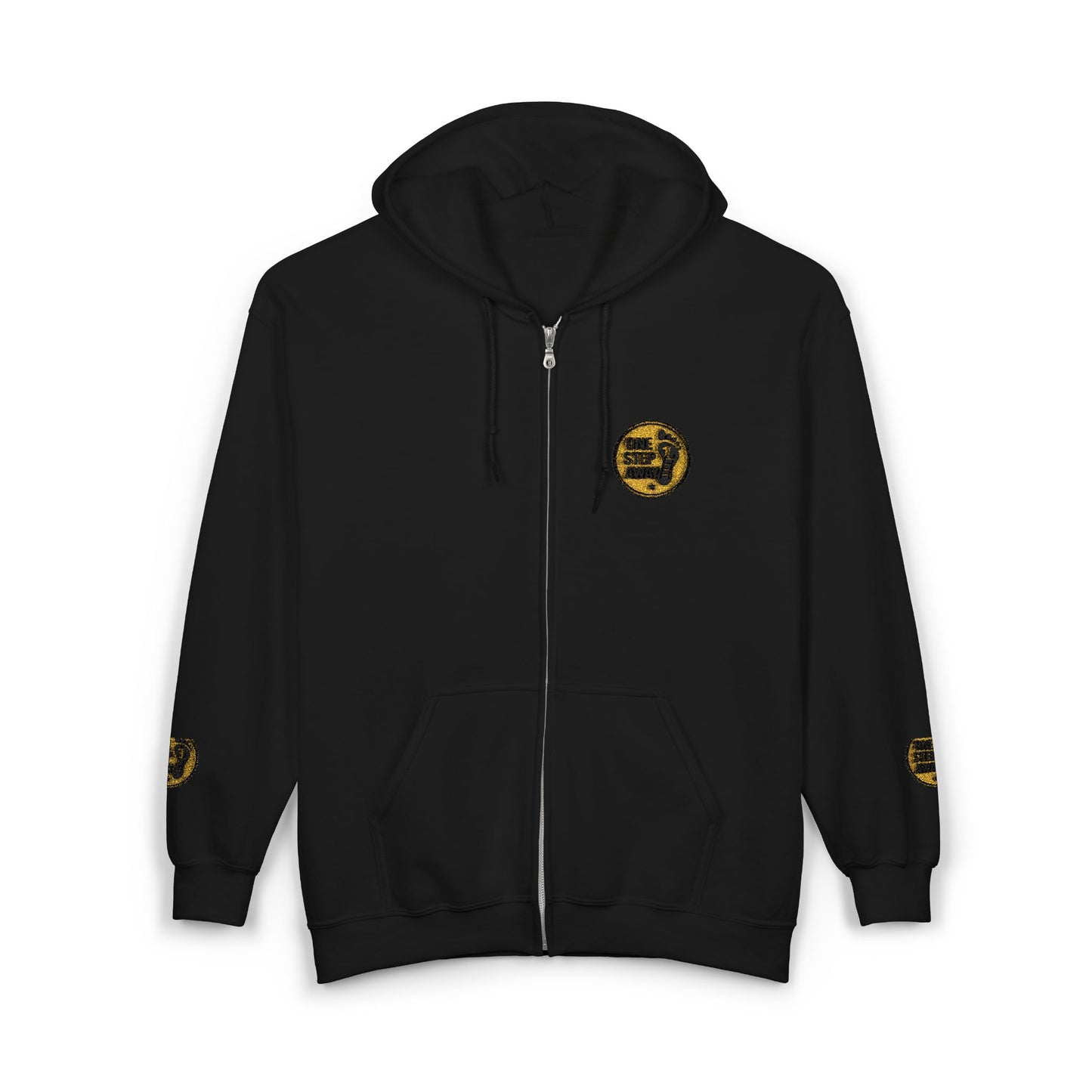 One Step Away – Classic Zip-Up Hoodie