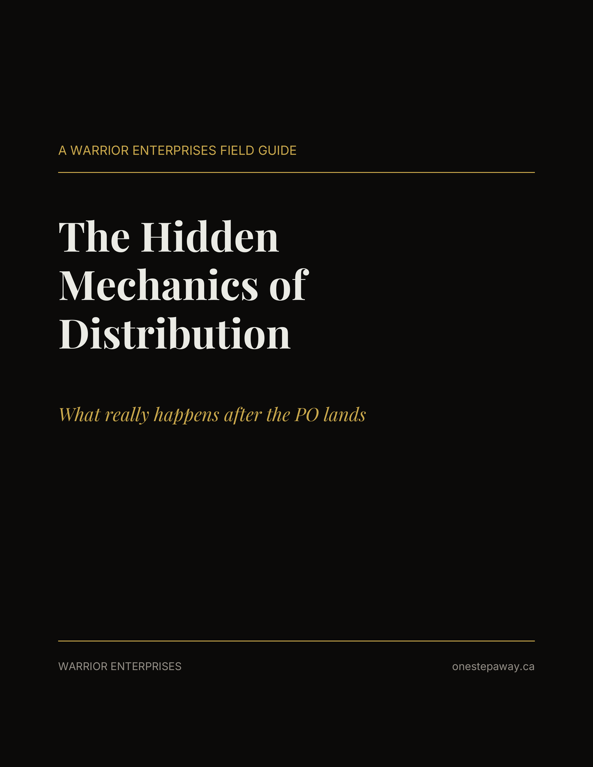 The Hidden Mechanics of Distribution